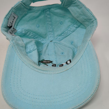 Alvin's Island Destin Florida Sea Turtle Blue Baseball Cap OSFM Strapback Hat