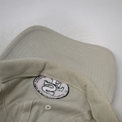San Francisco 49ers NFL Beige One Size Cap Adjustable Strapback Embroidered Hat
