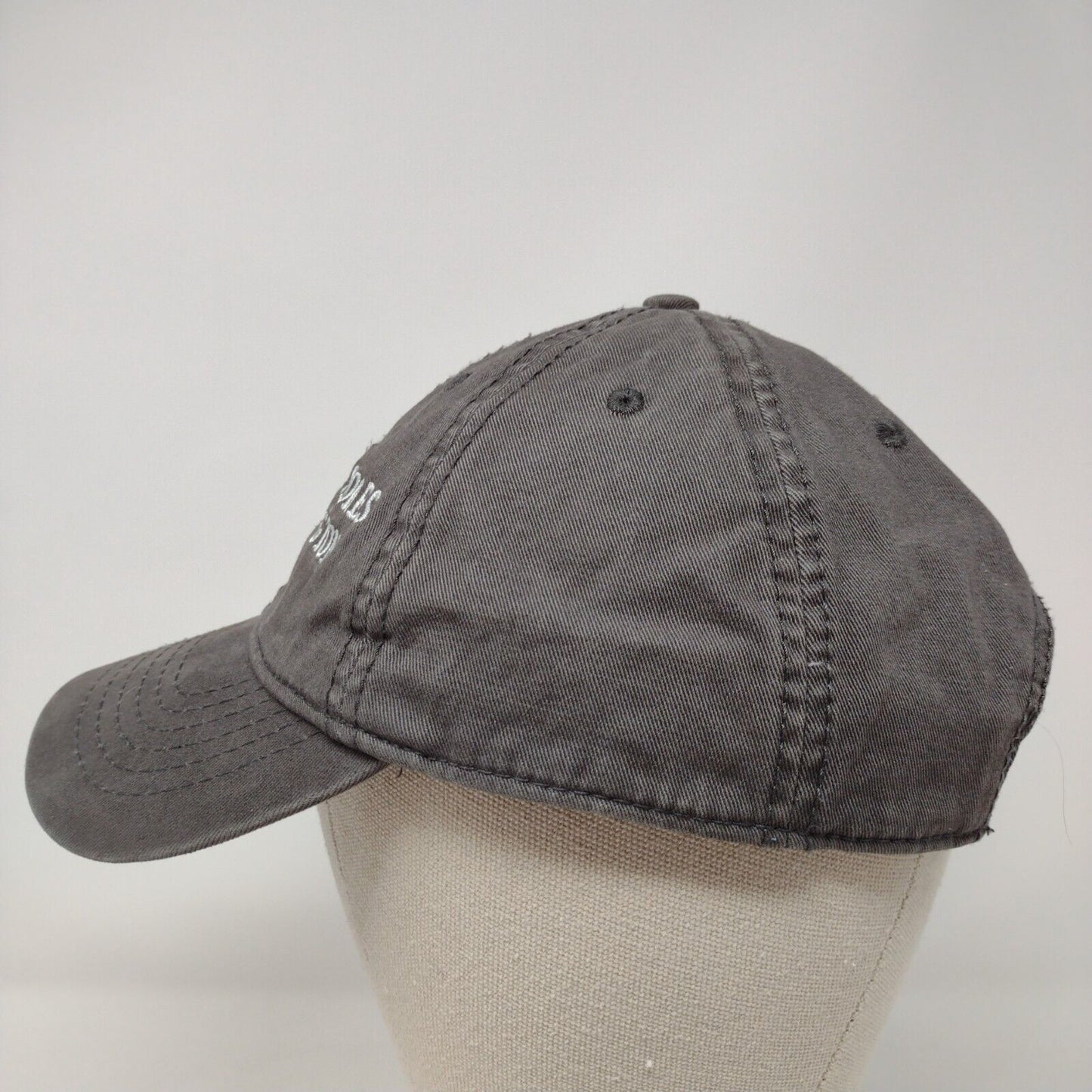 Ocean Shores Washington Strapback Hat Gray OSFA Embroidered Jacobson