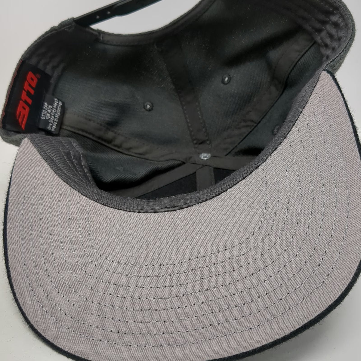 Otto Snapback Hat Gray One Size Innovate Academy Preparatory School Flat Brim