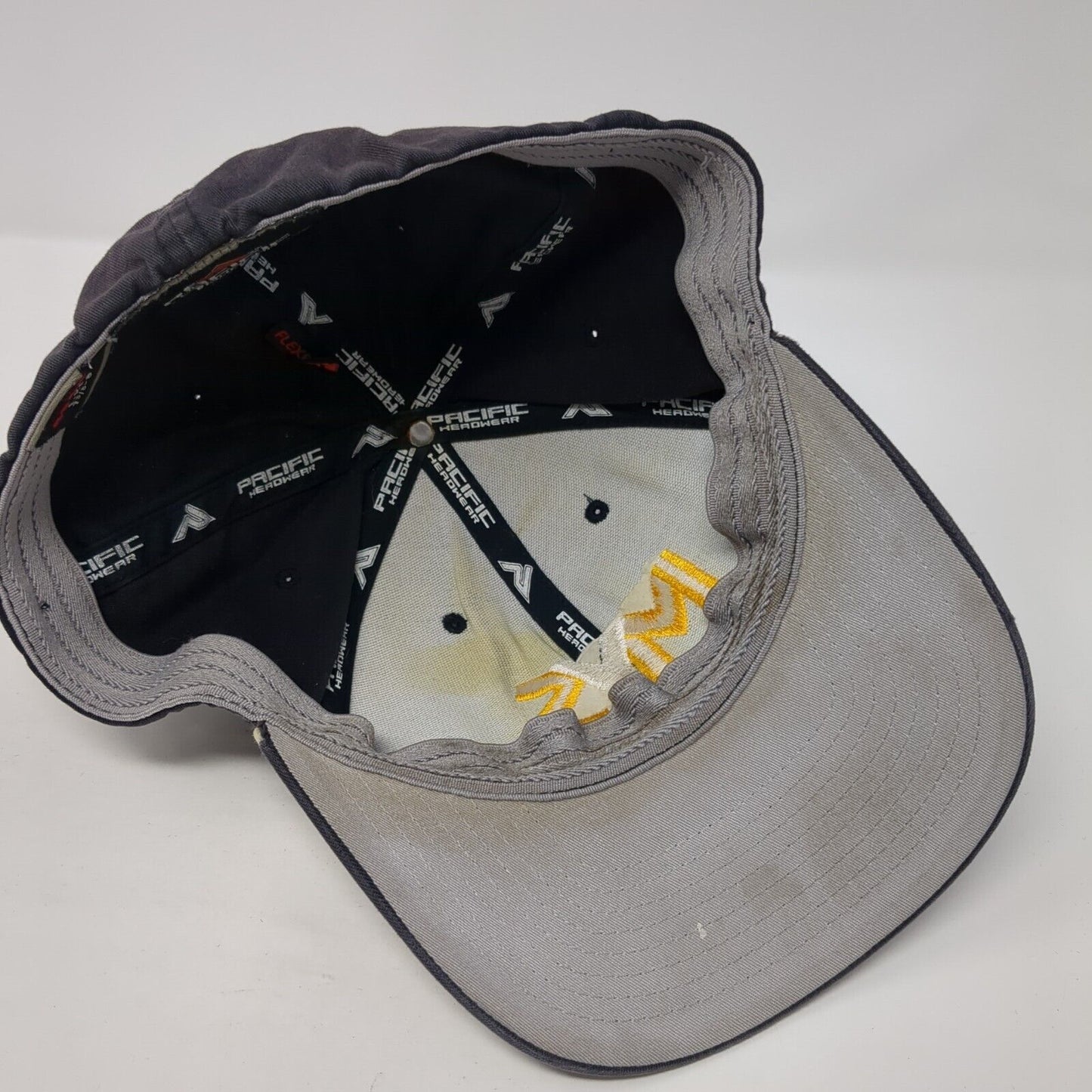 MYS Fitted Hat Blue 7 3/8-8 Stretch Solid Embroidered Pacific Headwear