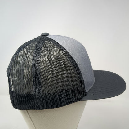 Pacific Headwear Trucker Hat Gray One Size Inland Crane Mesh Snapback Industrial