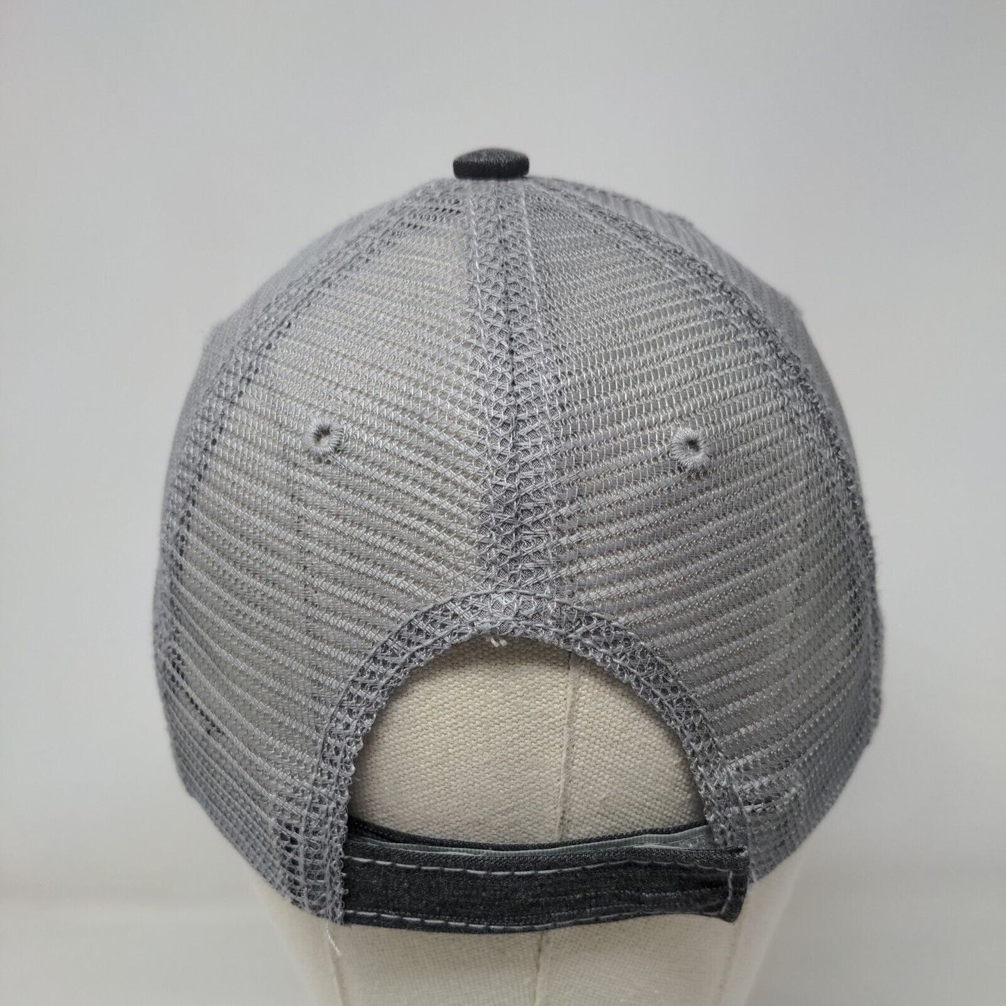 Quarantined Hair Don't Care Strapback Trucker Hat Gray OS Distressed Katydid