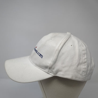 Cruise Reviews.com Baseball Cap White One Size Adjustable Embroidered Otto