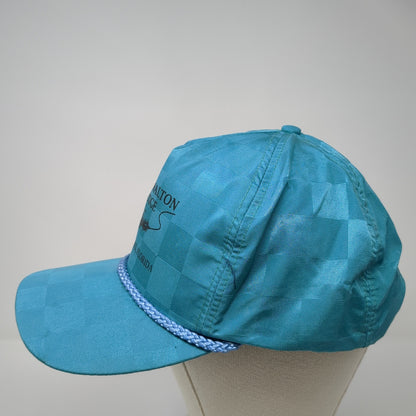 Izaak Walton Lodge Strapback Rope Hat Blue One Size Yankeetown Florida