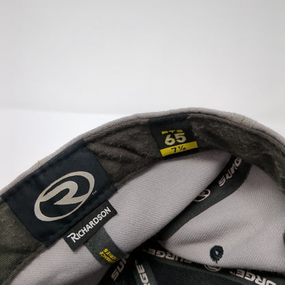 Rocky Fitted Hat Gray 7 1/4 Embroidered Vented Holes 6 Panel Surge Richardson