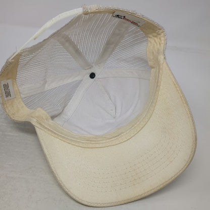 World Wide Sportsman Trucker Hat Beige One Size Mesh Marlin Fishing Islamorada