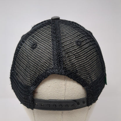 Eagle Cap Snapback Trucker Hat Gray OS Adjustable Embroidered Mesh Back Legacy