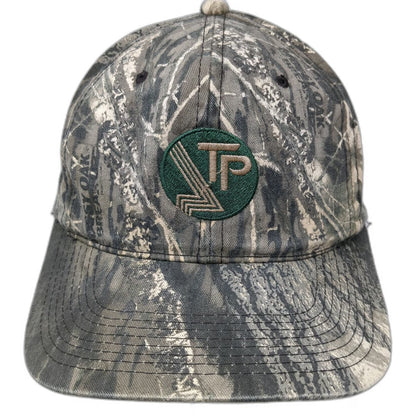 Outdoor Cap Snapback Gray Green One Size Mossy Oak Camo TP Patch Hunting Hat
