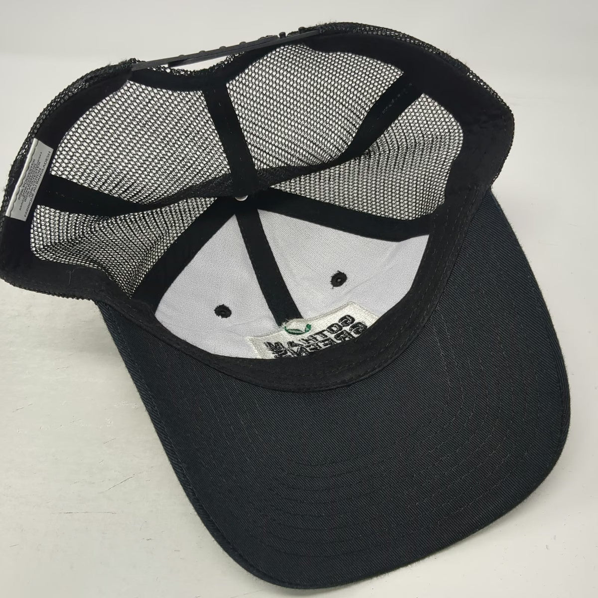 Trucker Hat Black One Size Gotham Greens Logo Patch Mesh Back Snapback Cap Poly