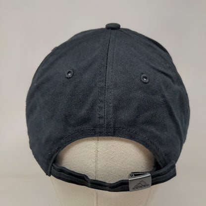 Adidas Slideback Hat Black One Size Adjustable Embroidered Climalite 6 Panel