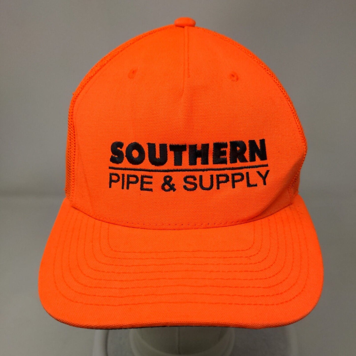 Southern Pipe & Supply Snapback Mesh Back Trucker Hat Orange One Size