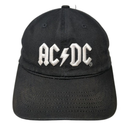 AC/DC Baseball Cap Black One Size Embroidered Logo Adjustable Music Band Hat