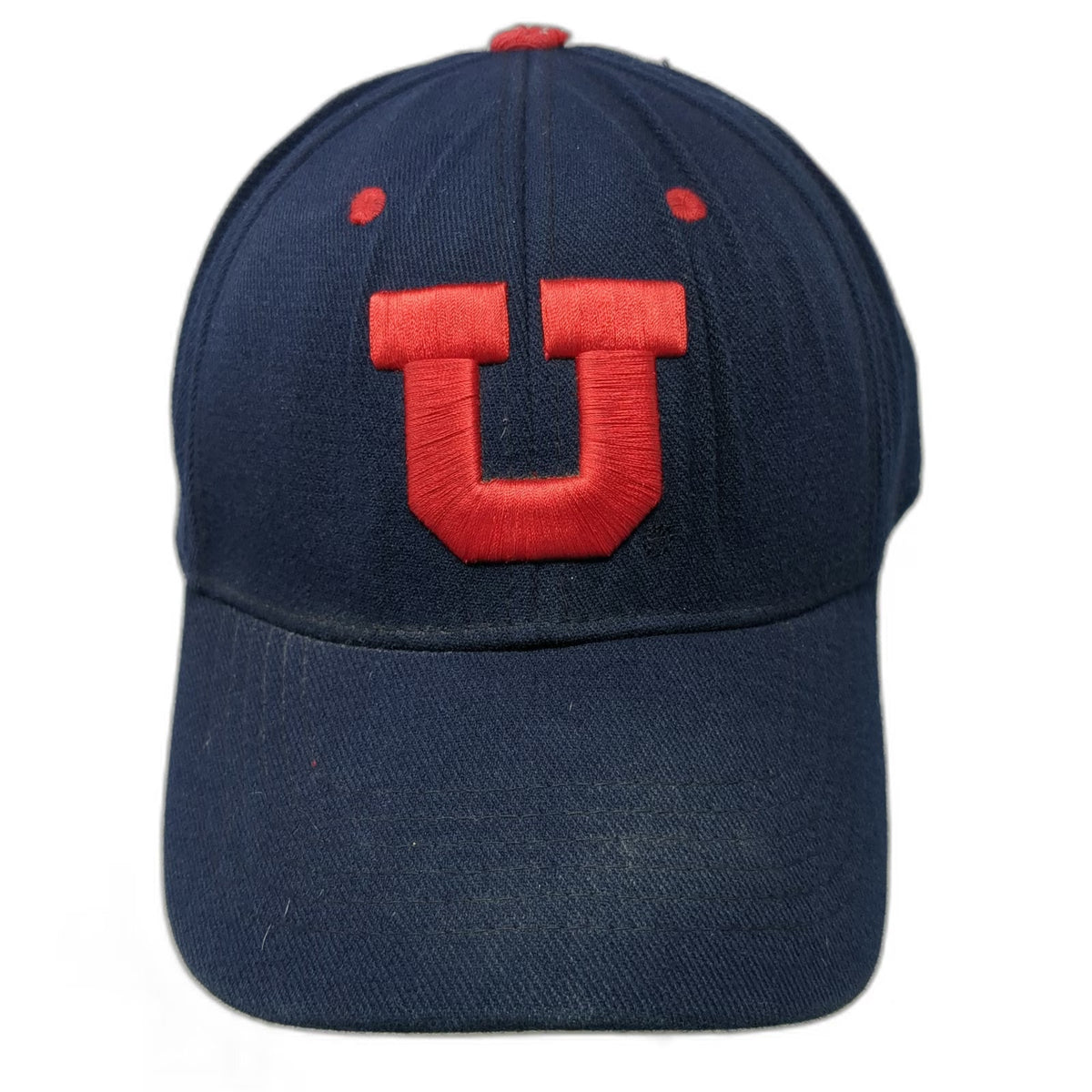Utah Utes NCAA Top of the World Blue One Size One Fit Cap Hat Curved Brim Red