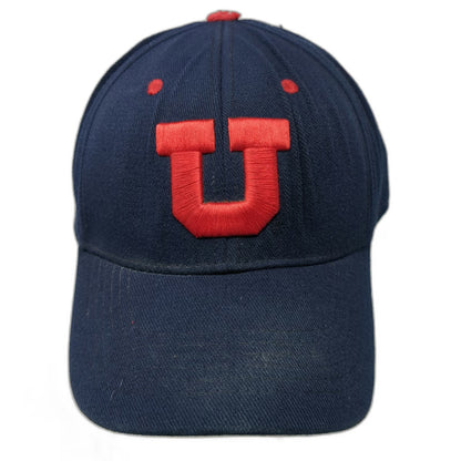 Utah Utes NCAA Top of the World Blue One Size One Fit Cap Hat Curved Brim Red