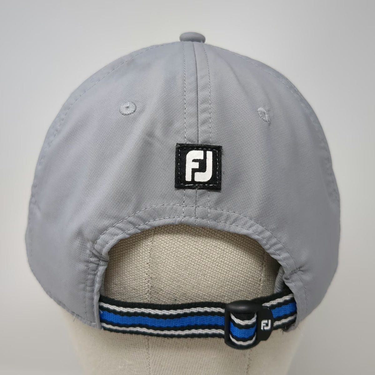 FootJoy Gray Baseball Cap One Size Golf Shoe Logo Performance Slideback Hat