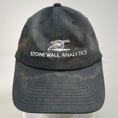 Yupoong Baseball Cap Black XL Fitted Stonewall Analytics Cannon Logo Hat