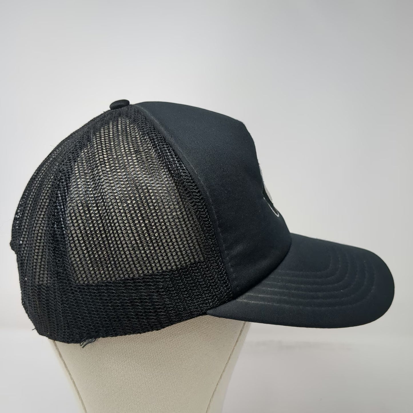 BMW Trucker Hat Black Vintage Mesh Back Foam Front Snapback Embroidered Logo