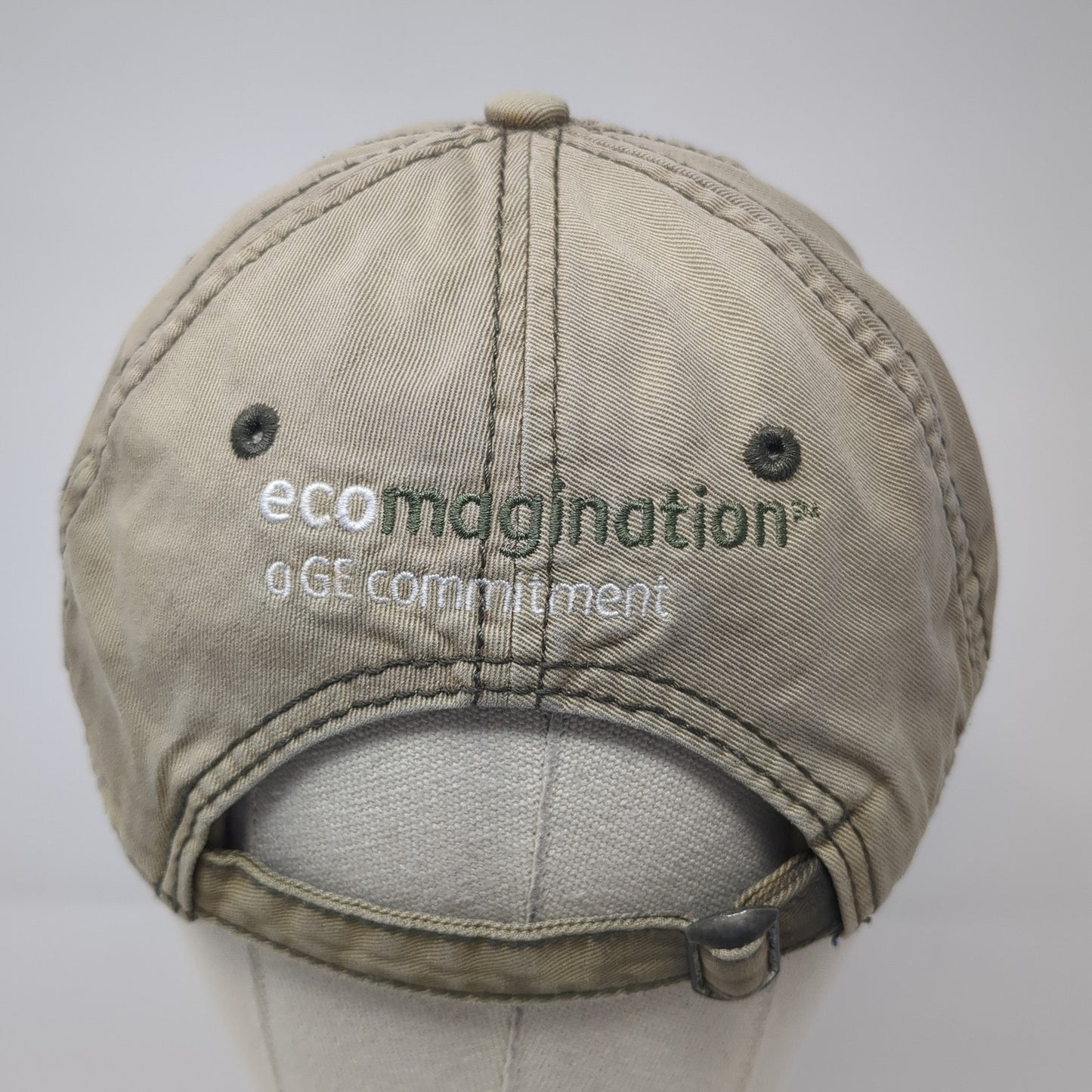 GE Imagination at Work Baseball Cap Brown One Size Adjustable Embroidered Cotton