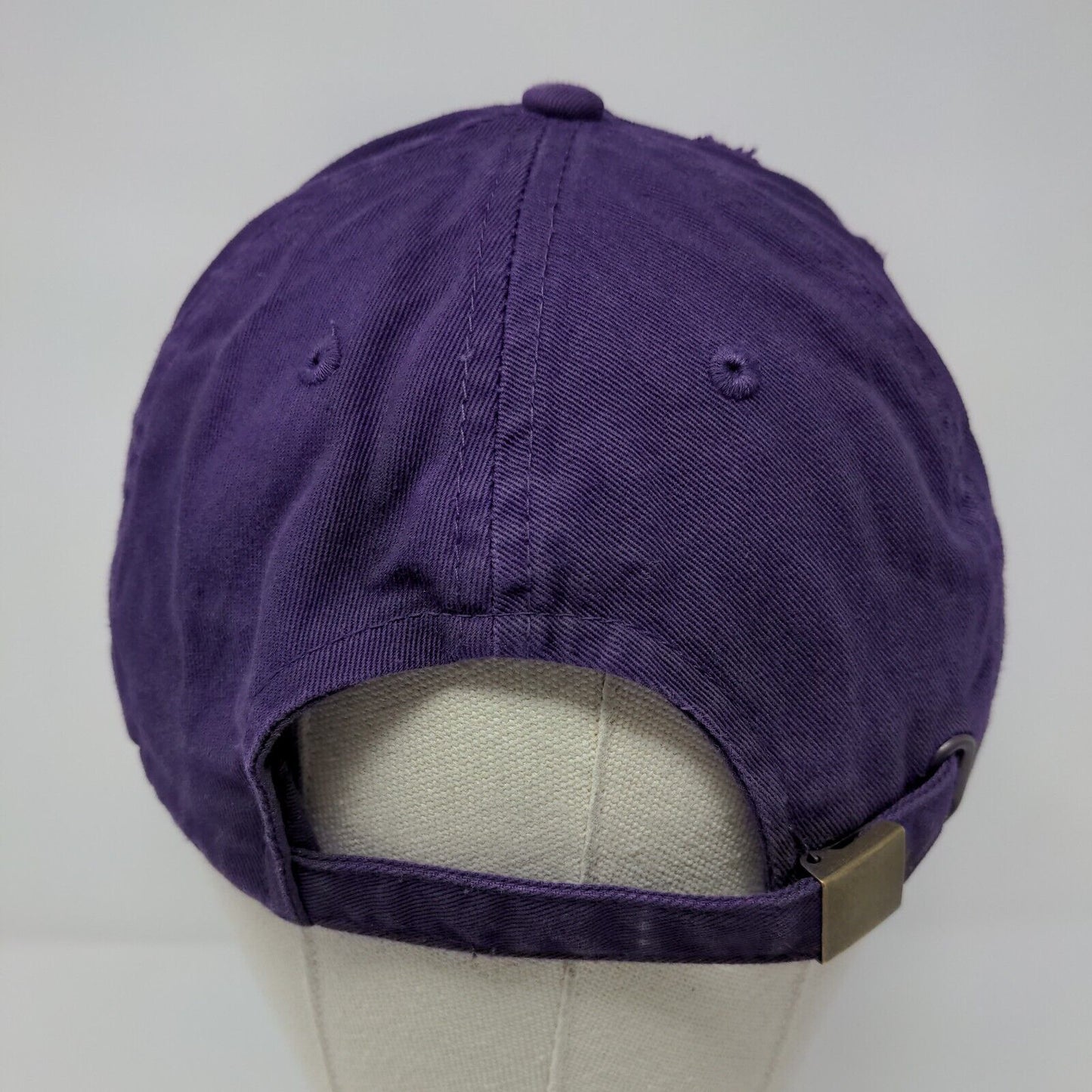 Royalty Slideback Hat Purple OSFA Embroidered Solid KB ETHOS Vintage