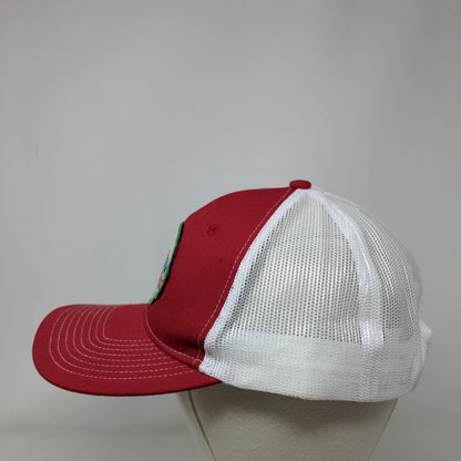 Somerfield Farms Snapback Trucker Hat Red One Size Mesh Back Port Authority