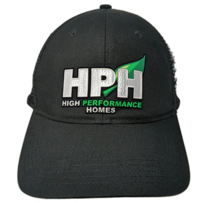 Carhartt Trucker Hat Black One Size HPH High Performance Homes Mesh Snapback