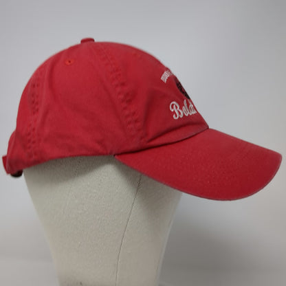 Red One Size Baseball Cap Hat 1000 Islands NY Boldt Castle Slideback Tourist