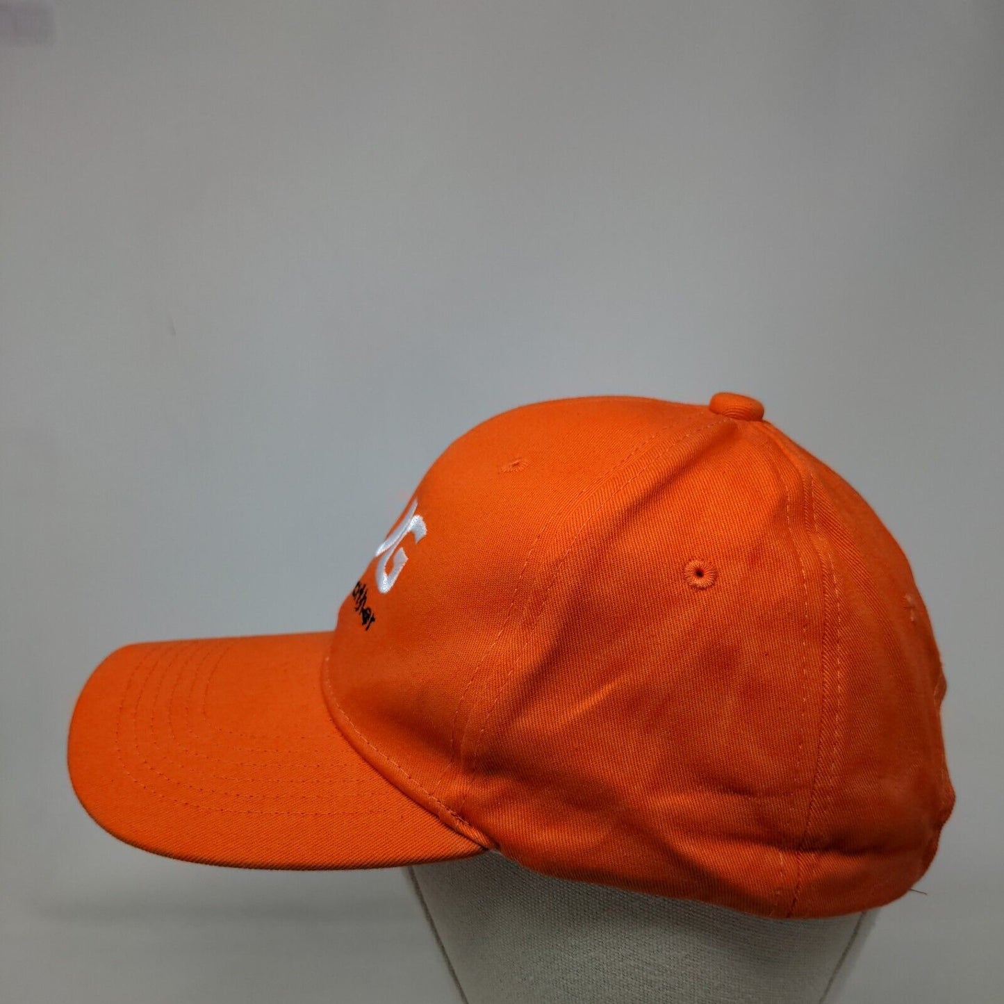 HUG Help Us Gather Slideback Hat Orange One Size Embroidered 6 Panel