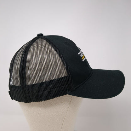 Wilcox Agri-Products Strapback Trucker Hat Black One Size Mesh Back