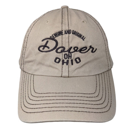 Dover Ohio Genuine and Original Slideback Hat Tan One Size Embroidered 6 Panel
