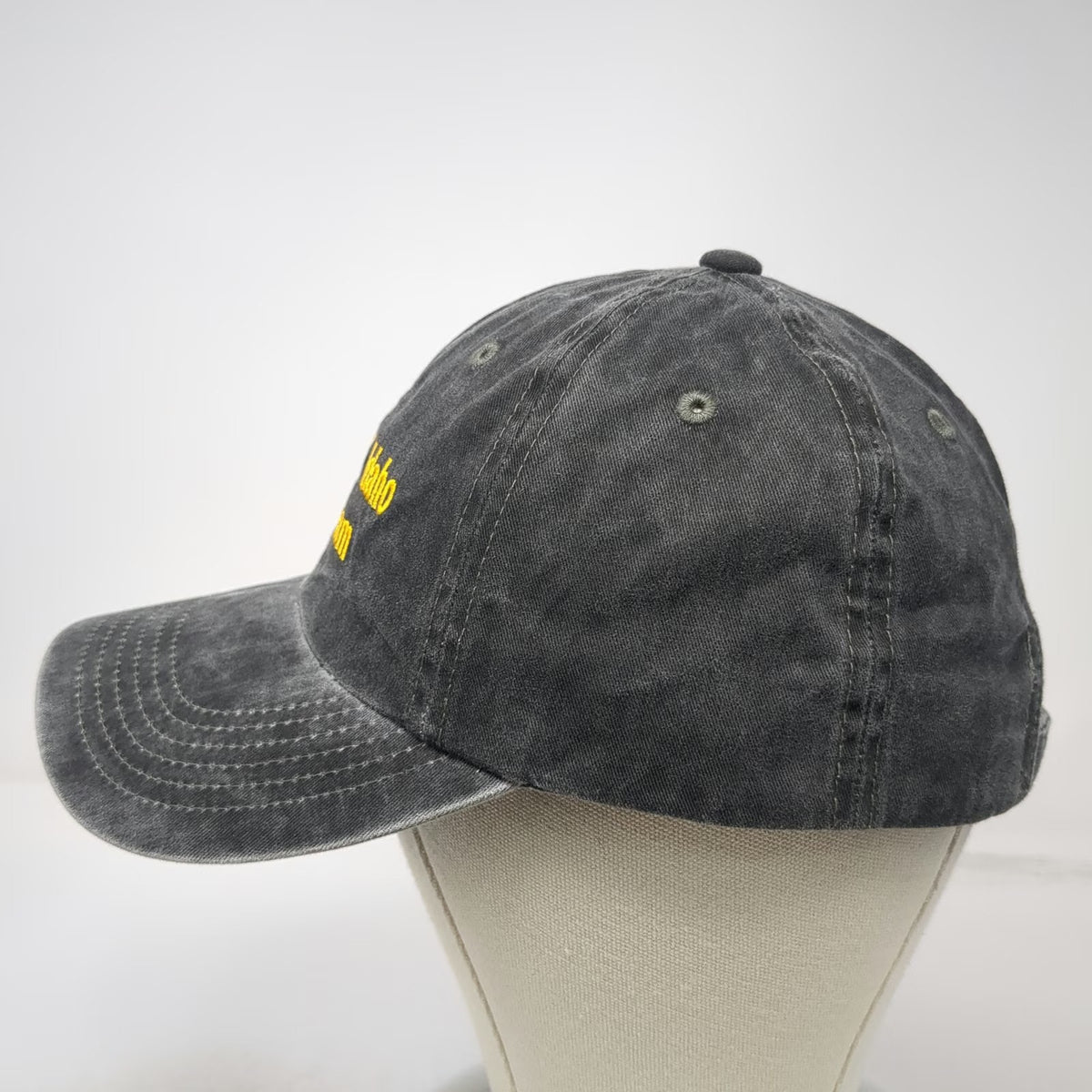 Port Authority Baseball Cap Gray OSFM College of Idaho Ski Team Slideback Hat