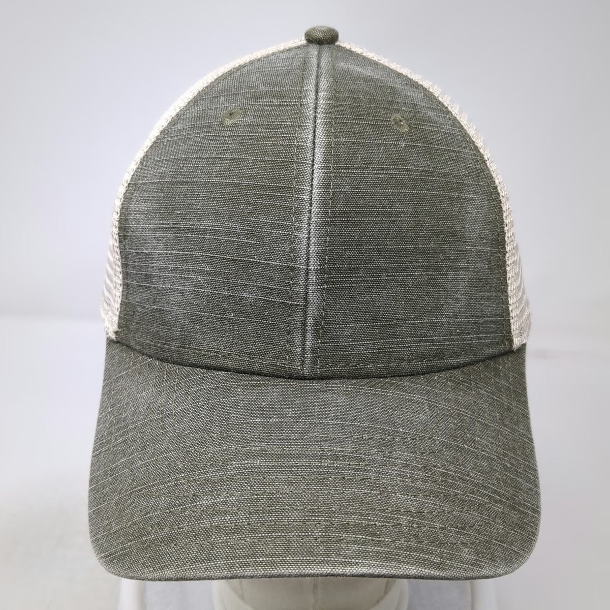 American Needle Trucker Hat Green One Size Mesh Back Snapback Blank Cotton Hat