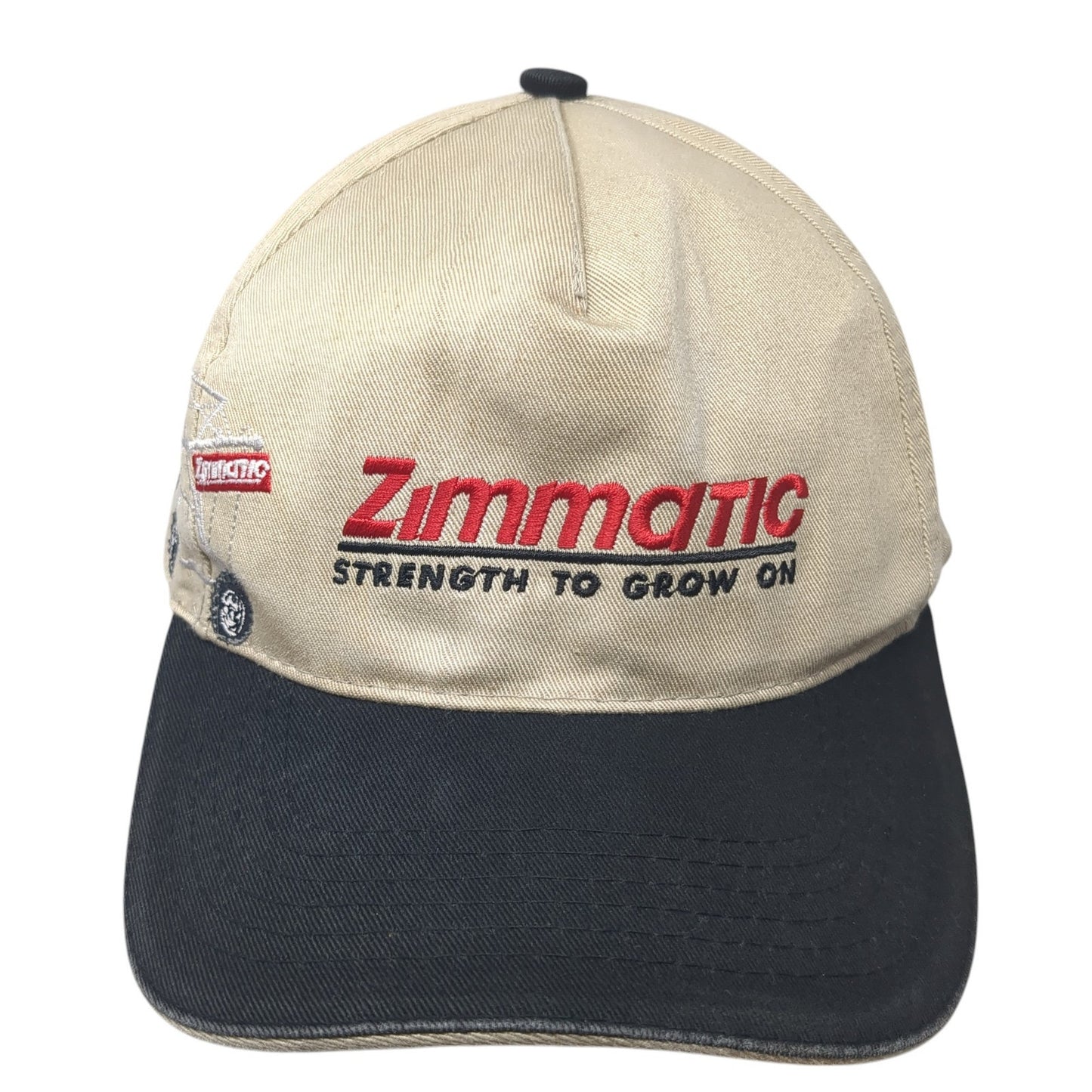 Zimmatic Strength To Grow On Strapback Hat Brown One Size Colorblock