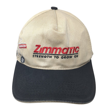 Zimmatic Strength To Grow On Strapback Hat Brown One Size Colorblock