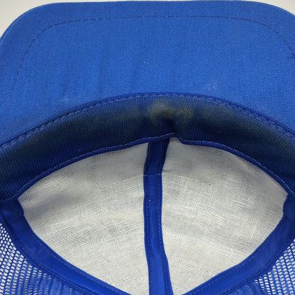 Snapback Hat Blue One Size Union Pacific System Trucker Mesh Patch Made in USA