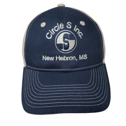 Circle S Inc. New Hebron MS Strapback Trucker Hat Blue Adult Mesh Back