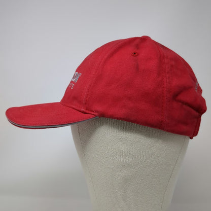 Triple Crown Baseball Cap Red One Size Anderson Products Work Strapback Hat