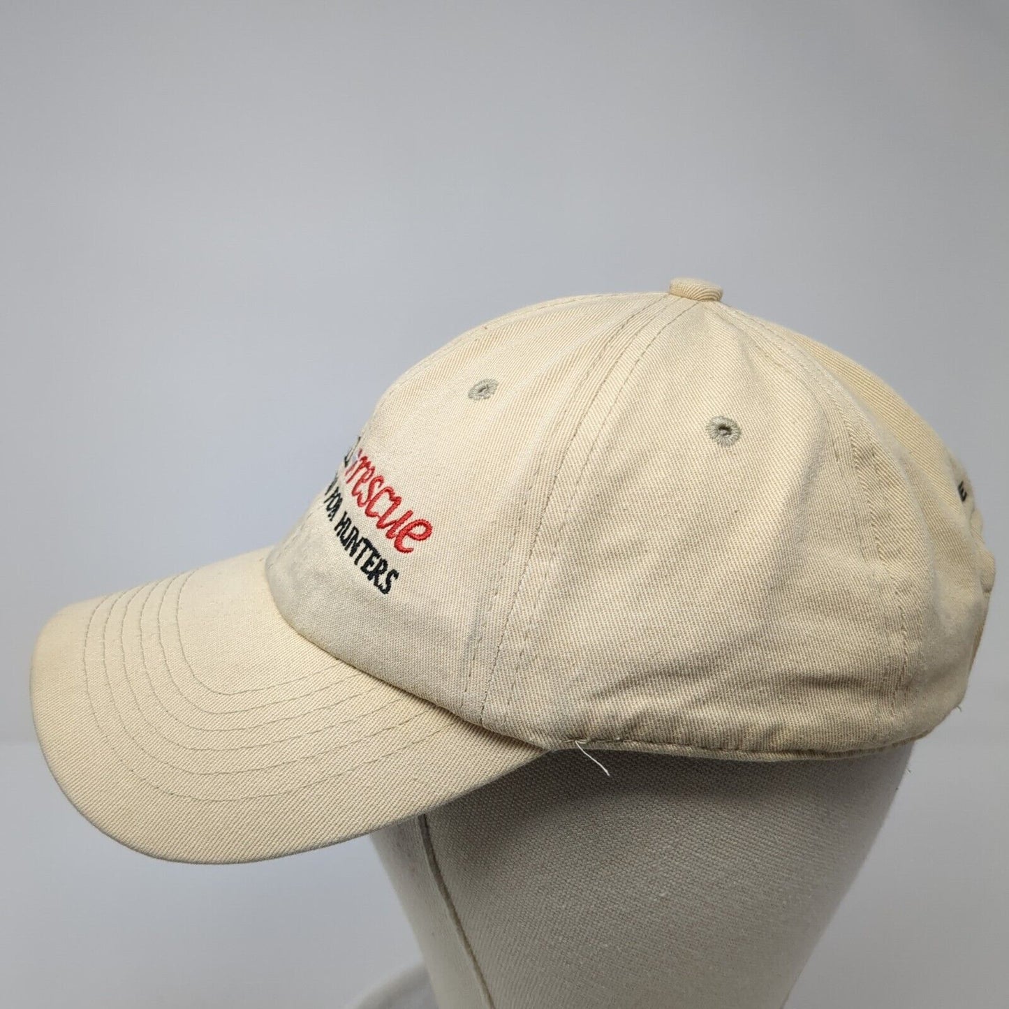 Global Rescue Strapback Hat Tan One Size Adjustable Outdoor Buck's Bags