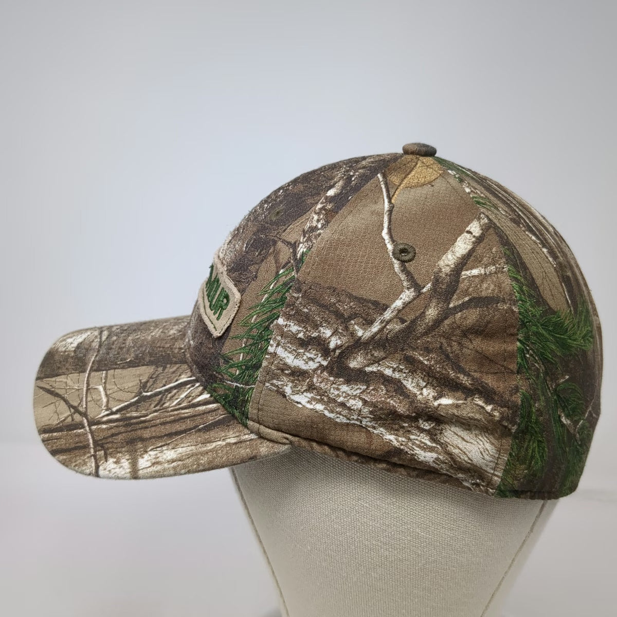 Under Armour Baseball Cap Brown L Camo Realtree Patch Logo Stretch Fitted Hat