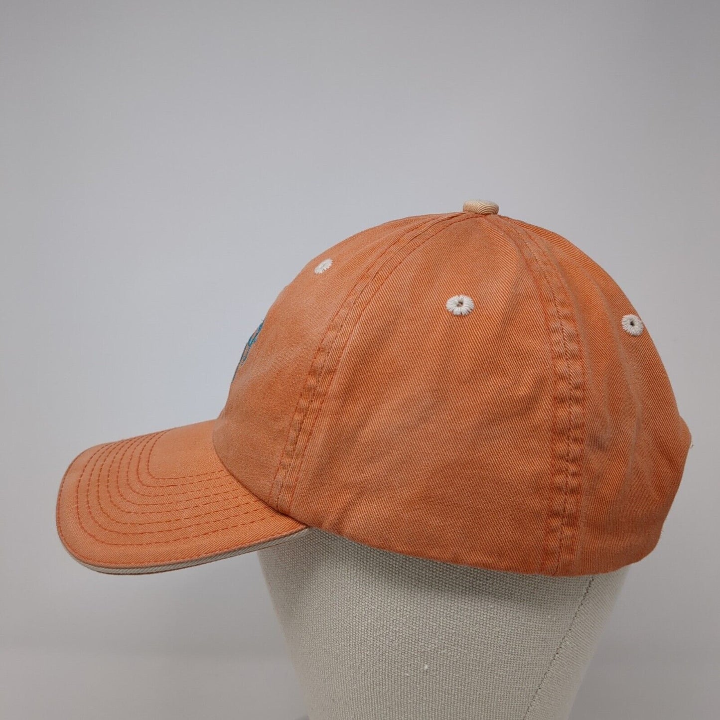 Reef Slideback Hat Orange One Size Adjustable Embroidered Fahrenheit