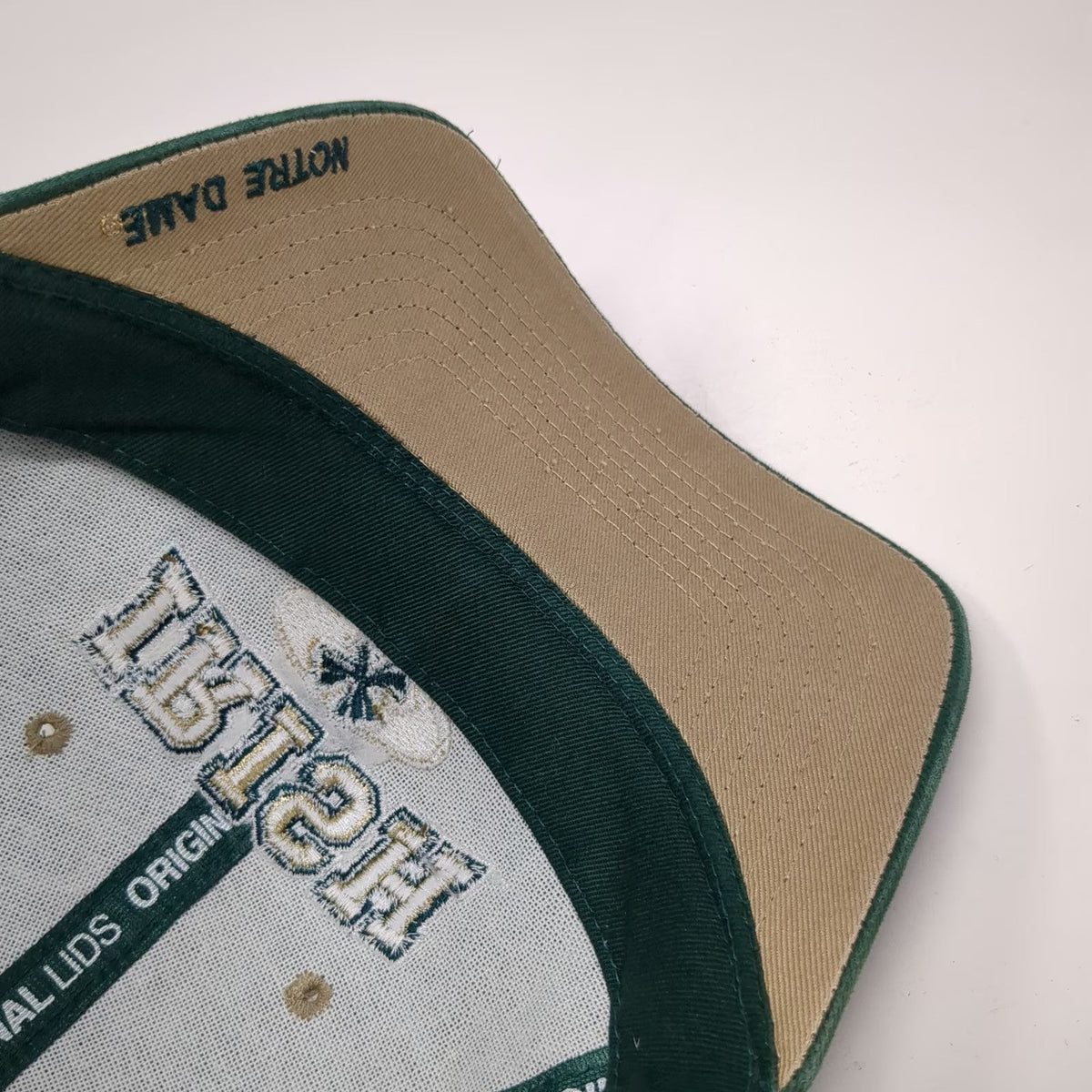 Zephyr Notre Dame Irish Snapback Hat Green One Size Embroidered Shamrock College