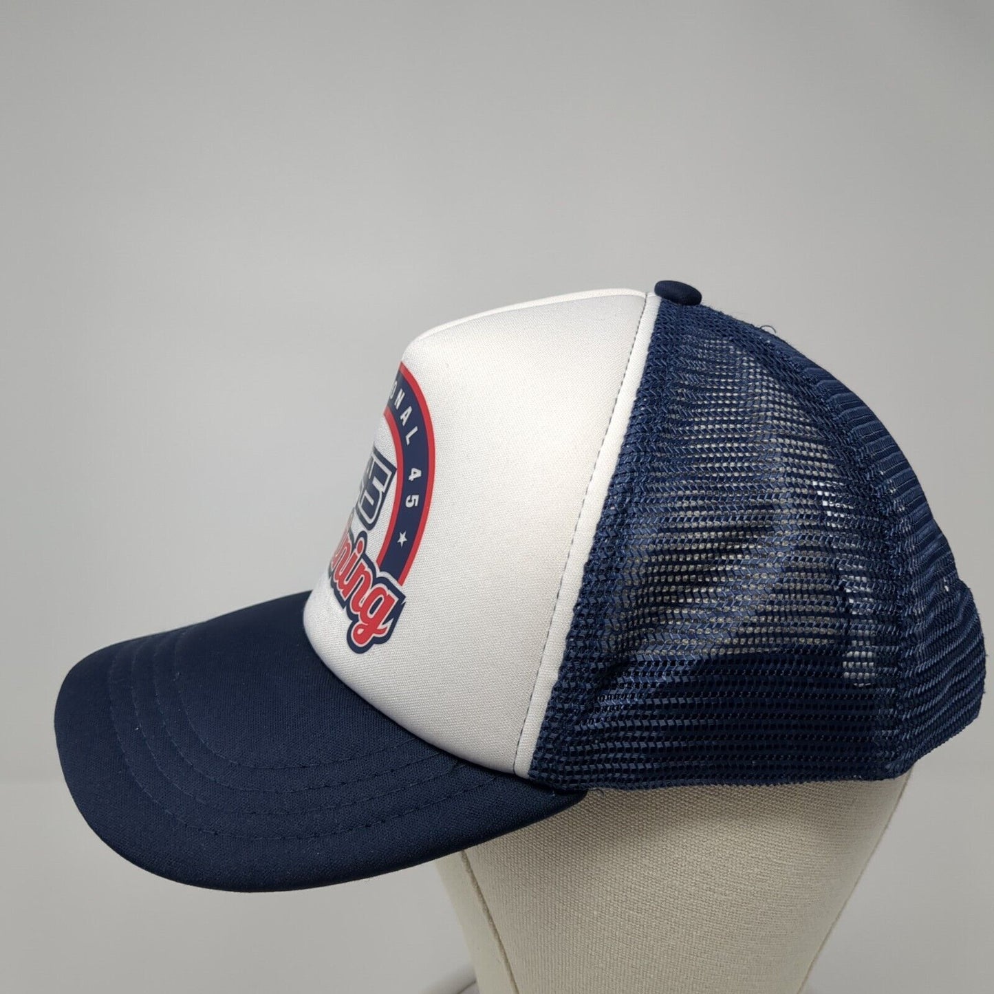 Functional 45 F45 Training Snapback Trucker Hat Blue One Size Mesh Back