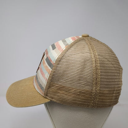 Legacy Trucker Hat Beige Chat 'N' Chill Exuma Bahamas Palm Tree OSFM Snapback