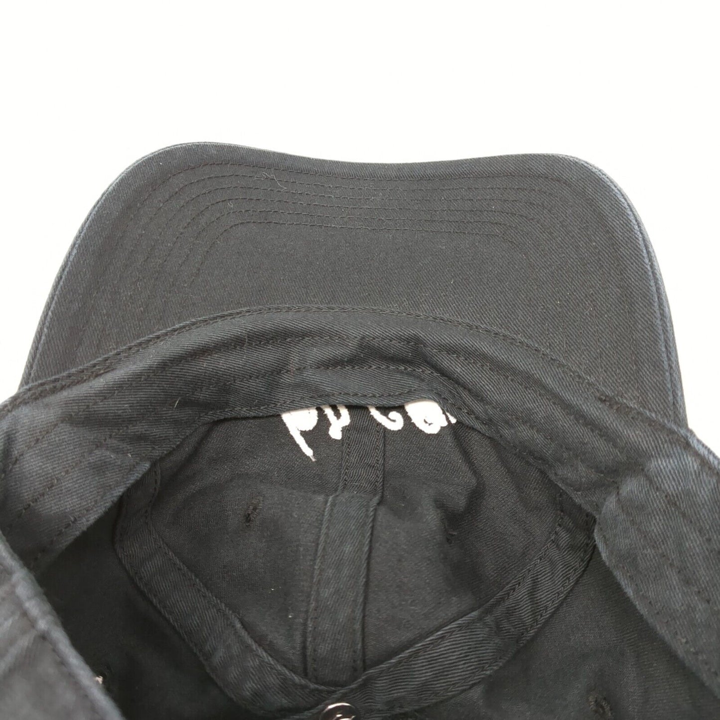 Brcc Slideback Hat Black M/L Adjustable Embroidered 6 Panel Richardson Cotton