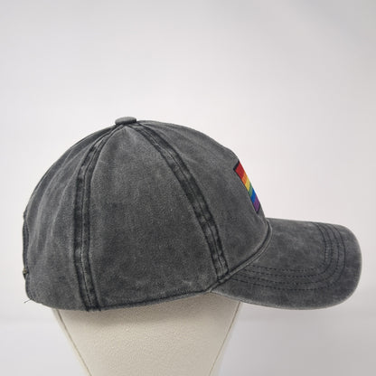 Rainbow Pride Slideback Hat Gray One Size Adjustable David And Young