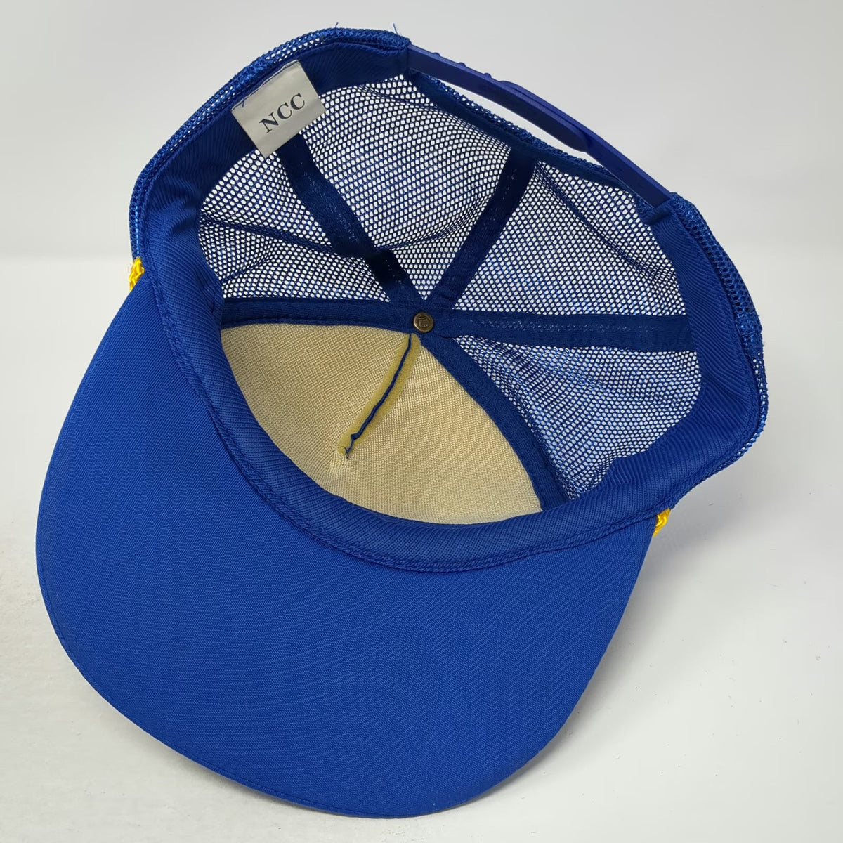 NCC Blue Angels US Navy Air Show Blue Trucker Hat One Size Scrambled Eggs Rope