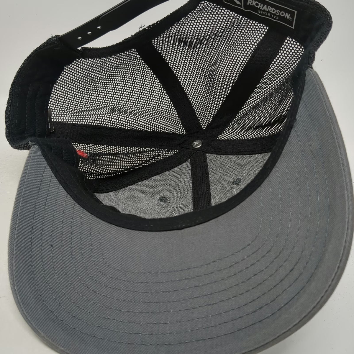 Richardson Trucker Hat Gray Black One Size Republic Services Mount Pleasant TX