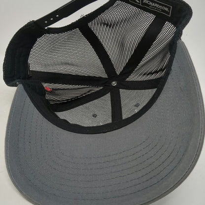 Richardson Trucker Hat Gray Black One Size Republic Services Mount Pleasant TX