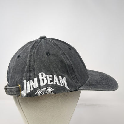 Jim Beam Gray Baseball Cap One Size Slideback Washed Cotton Drink Smart Hat