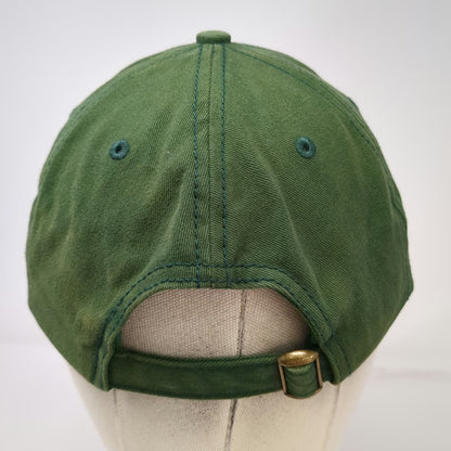 Wally's Camp Wallyhaha Hat Green One Size Baseball Cap Slideback Cotton Graphic